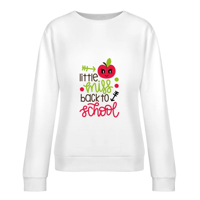 Retour à l'école pour les petites filles Femme Sweat-shirt à enfiler