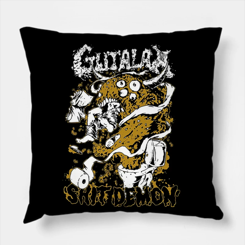 Gutalax Shitdemon Throw Pillow