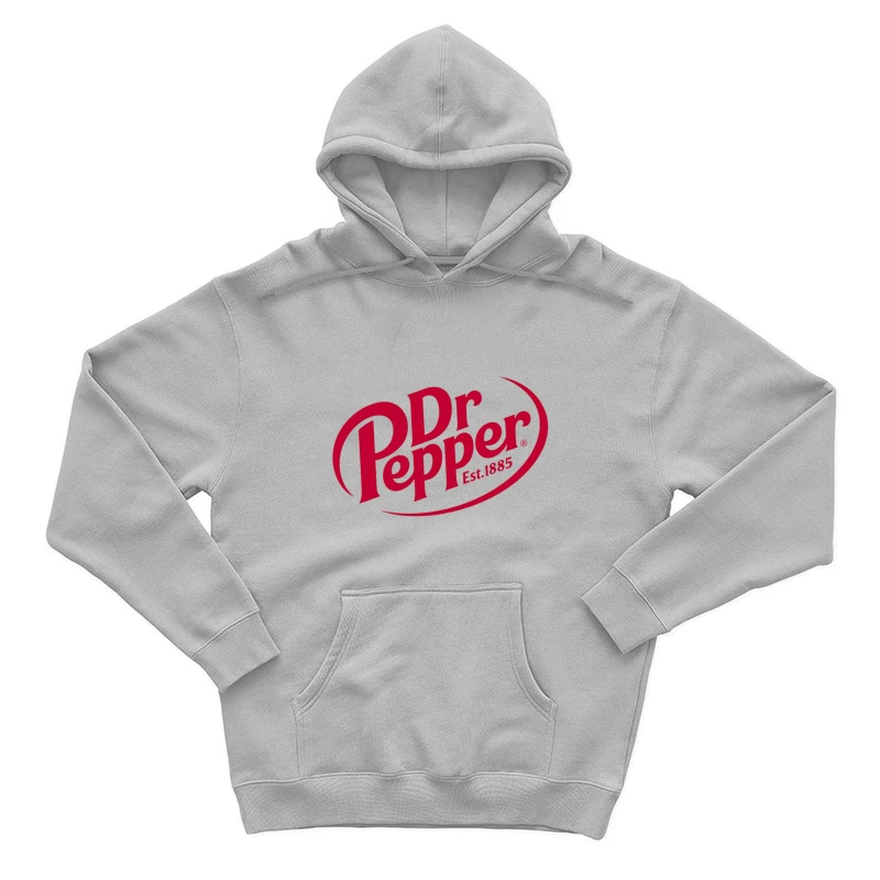 Dr Pepper Classic Red Logo Design - Established 1885 Male Pullover Hoodie