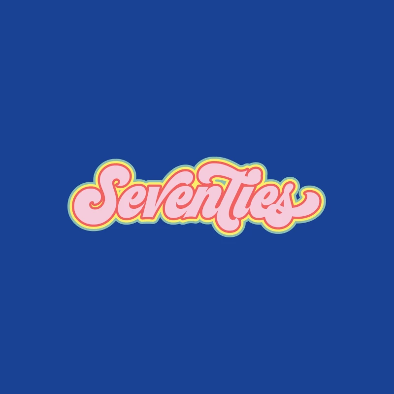 Buntes Seventies-Design Herren T-Shirt