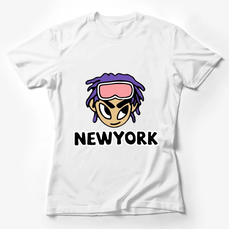 Stilvolles New York Cartoon-Design Damen T-Shirt