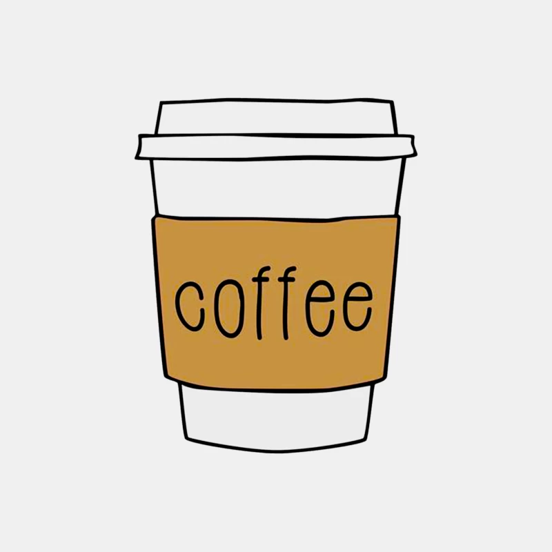 Coffee Cup Illustration Male Tank Top