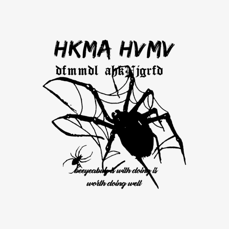 Spinnennetz-Bild mit Text Herren Langarm T-Shirt