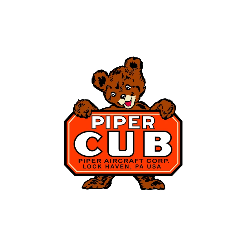 WWII Vintage Piper Cub Mouse Pad