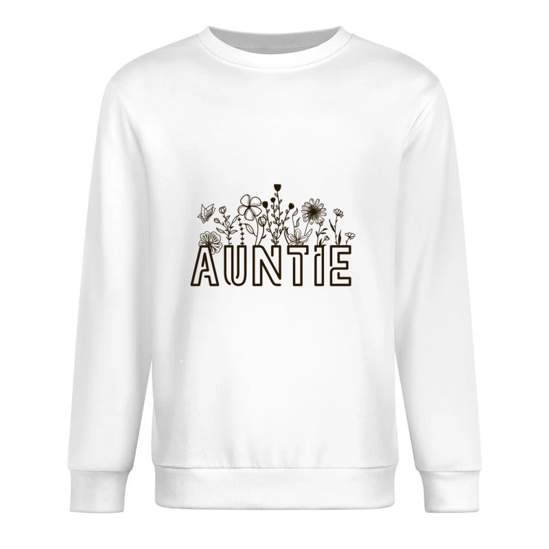 Auntie Blumen Design Herren Pullover Sweatshirt