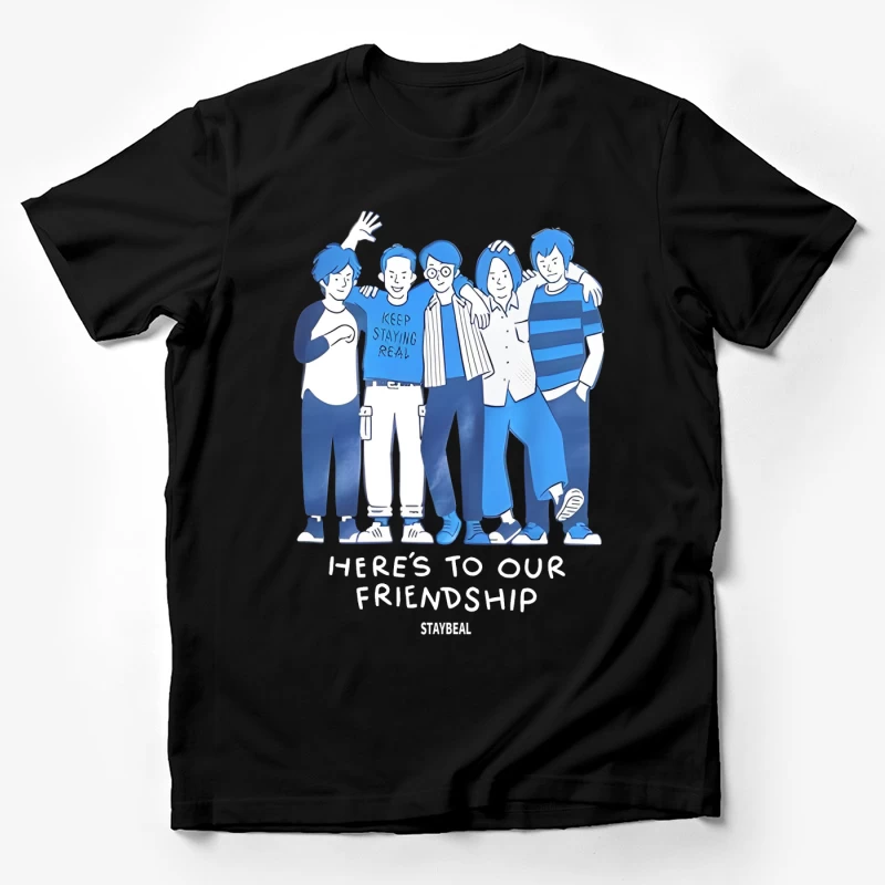 Freunde feiern Zusammenhalt Herren T-Shirt