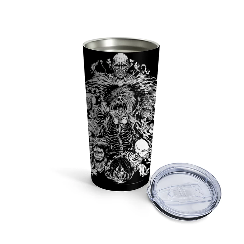 Black & white design Travel Mug