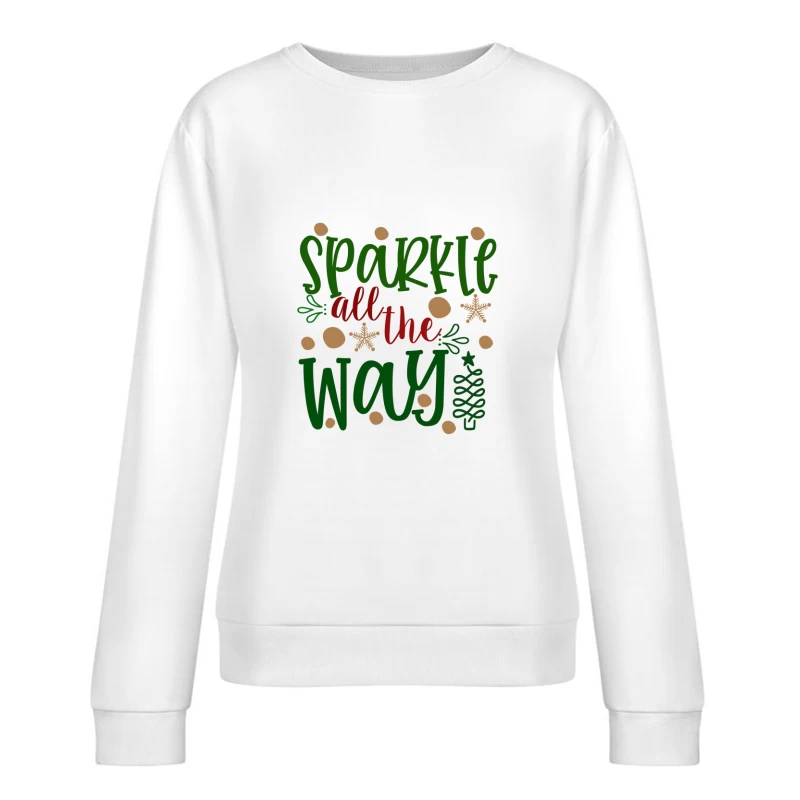 Fête étincelante de Noël Femme Sweat-shirt à enfiler