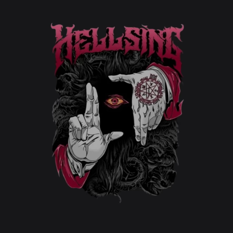 Höllische Gesten und Symbolik Herren Pullover Hoodie