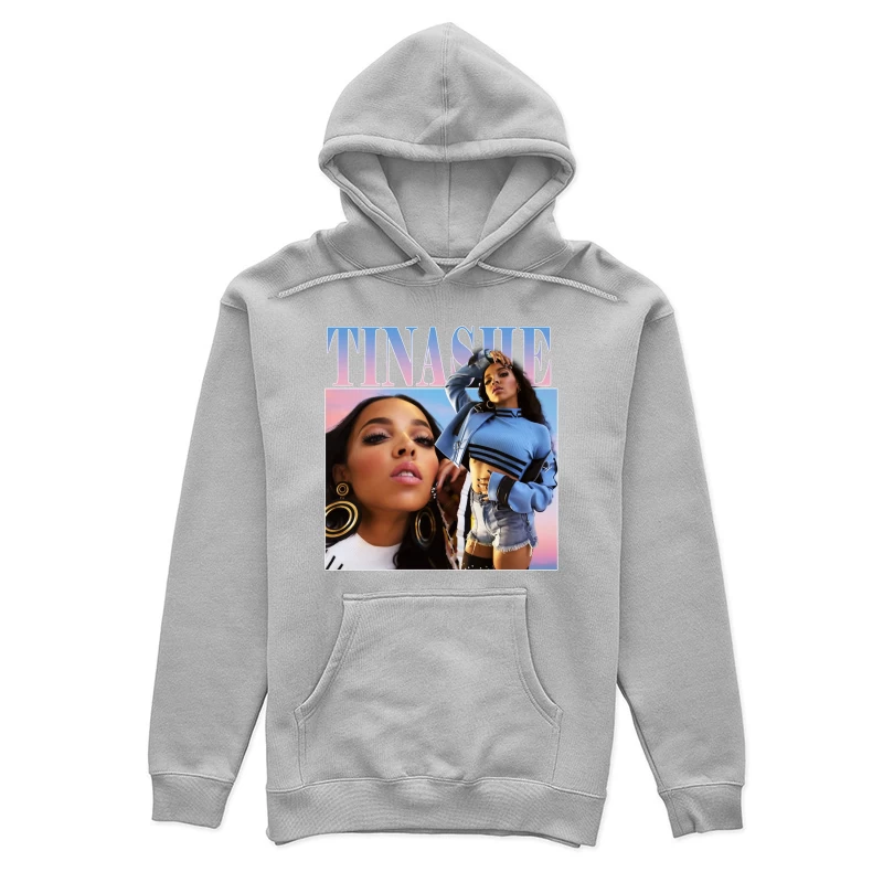 Stylish R&B Album Cover Featuring Modern Fashion and Glamour Portrait Female Pullover Hoodie