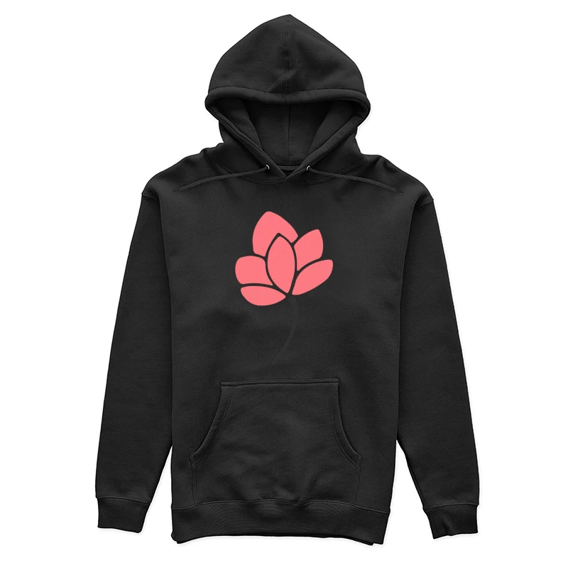 Illustration de fleur minimaliste Femme Sweat à capuche