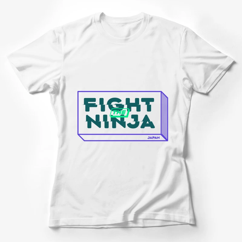 Kampf gegen den Ninja Logo Design Damen T-Shirt