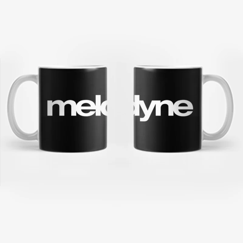 Melodyne Text Logo Outline Design Coffee Mug