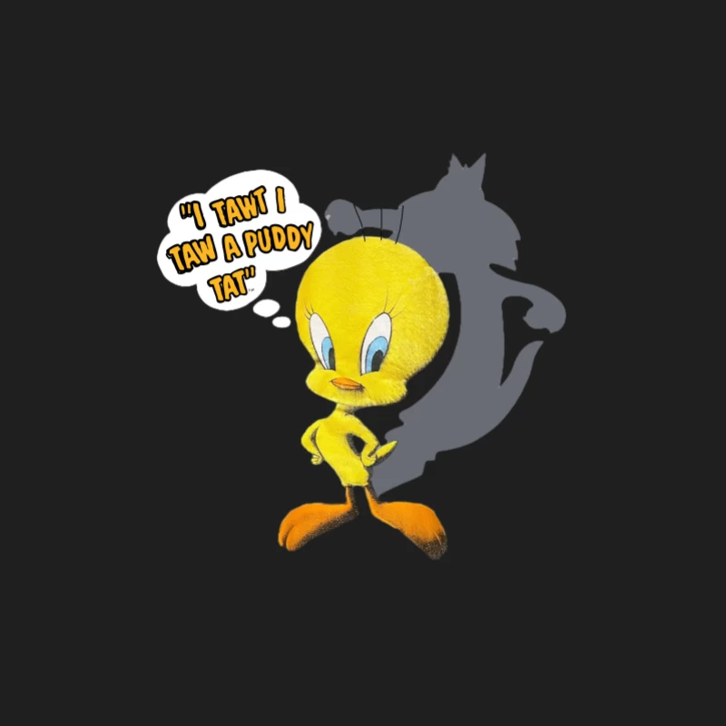 Oiseau jaune avec ombre et citation Homme Débardeur
