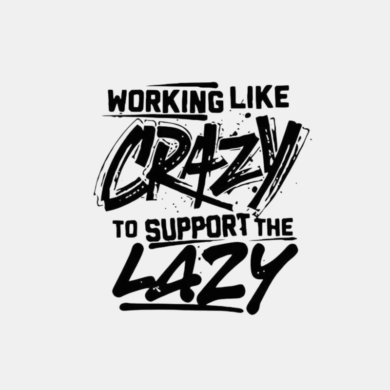 Humorous Take on Work Ethic and Laziness Male Tank Top