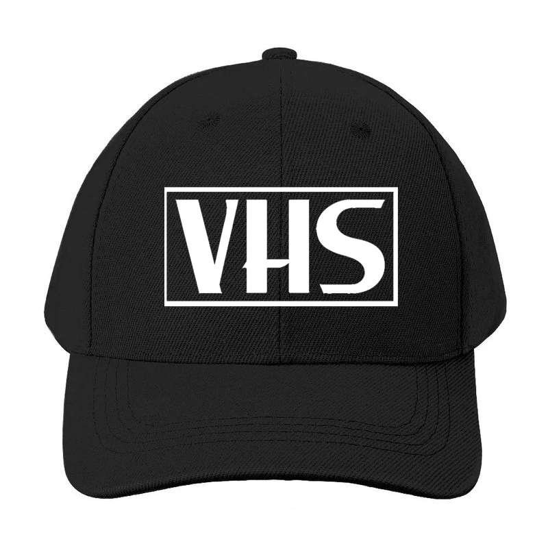 VHS Typography Outline Design Baseball Cap