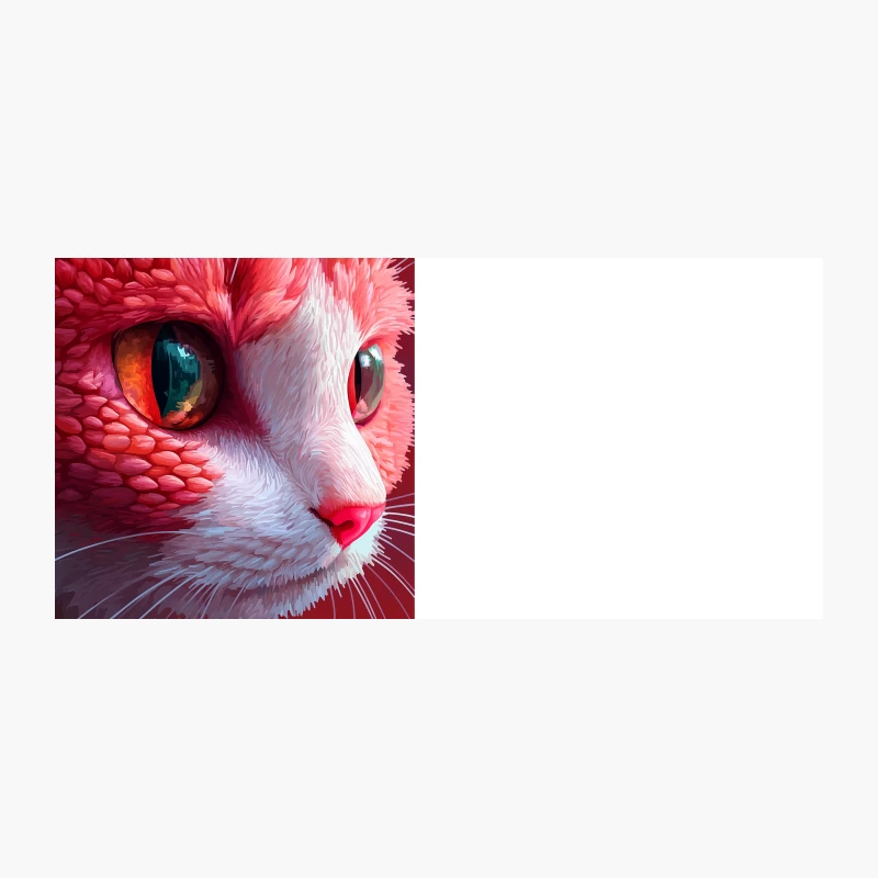 Vibrant Feline Portrait: Artistic Close-Up of Cat's Eyes and Fur Coffee Mug