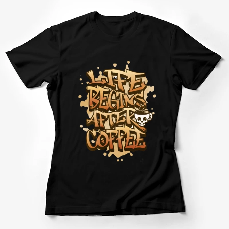 La vie commence après le café Femme T-Shirt