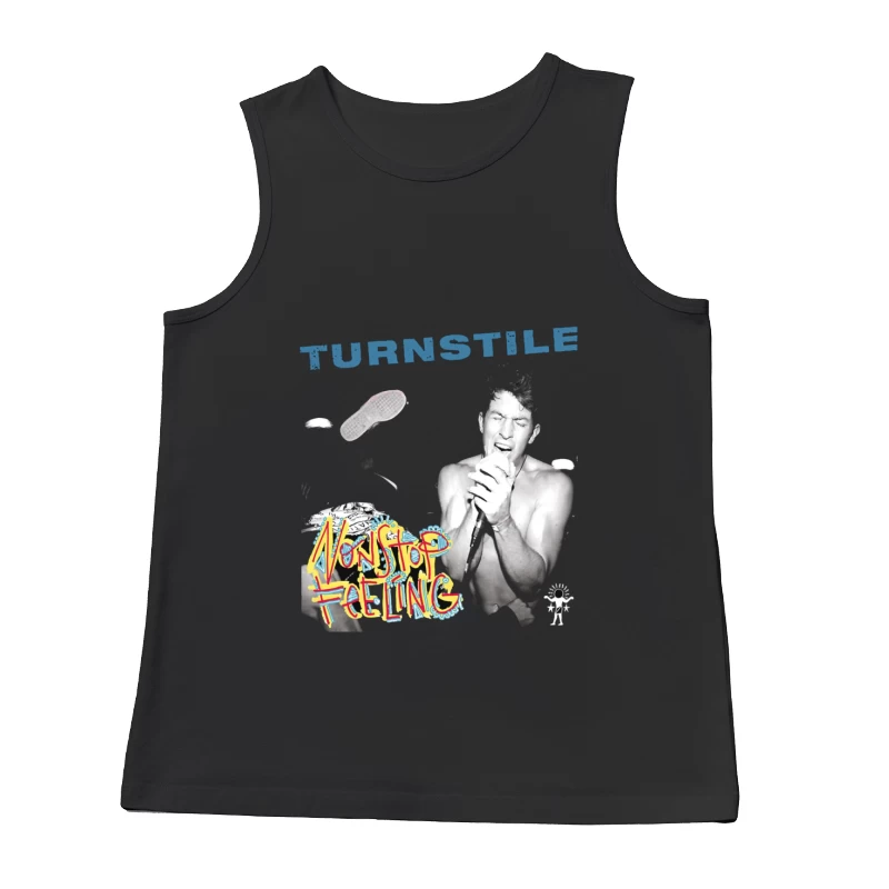 Turnstile: Nonstop Feeling Album Cover with Graffiti Art Male Tank Top