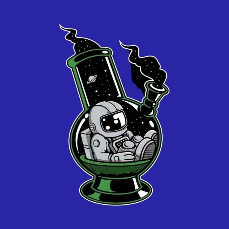 Cosmic Astronaut in a Bong Male Tank Top