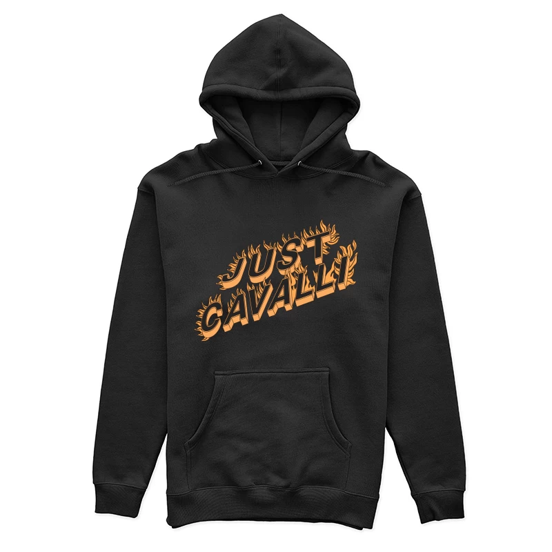 Flammendes Just Cavalli Logo Damen Pullover Hoodie