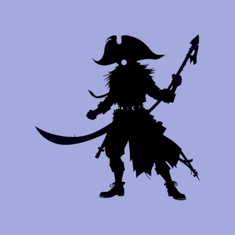 Pirates shillouettes Tapestry
