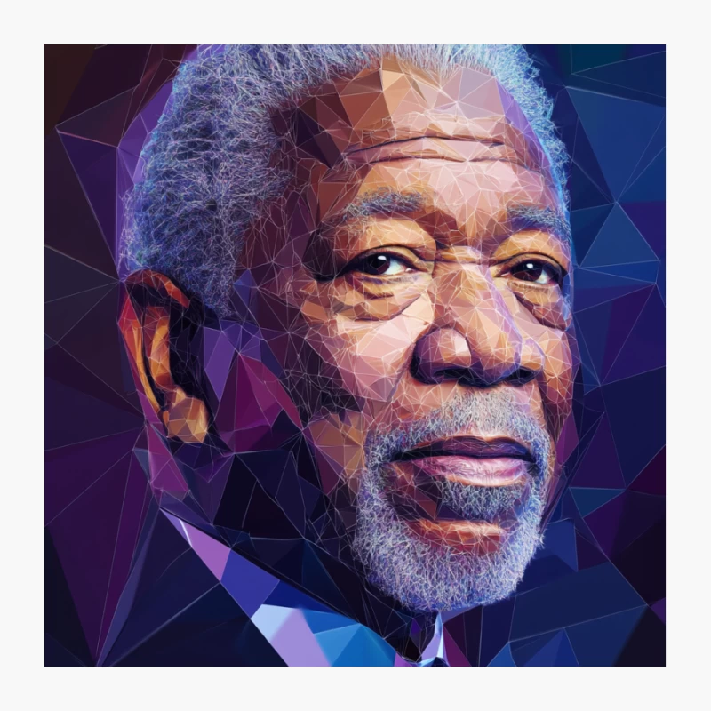 Artistic Portrait of Distinguished Older Gentleman Pin