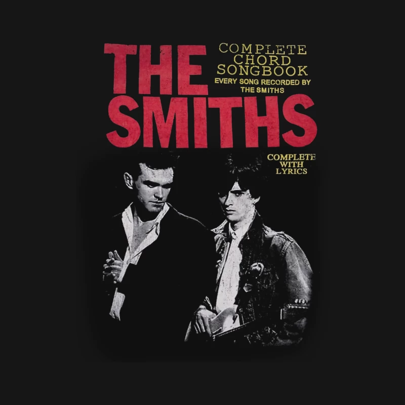 The Smiths Complete Chord Songbook with Lyrics - Vintage Band Photo Cover Male Long Sleeve T-Shirt