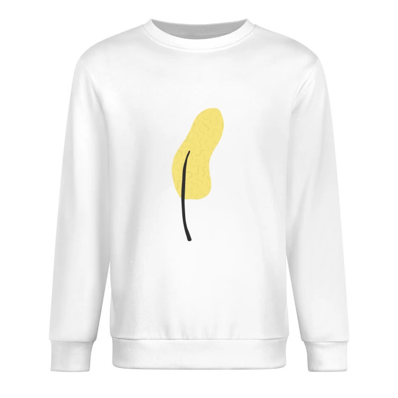 Feuille abstraite sur fond texturé Homme Sweat-shirt à enfiler