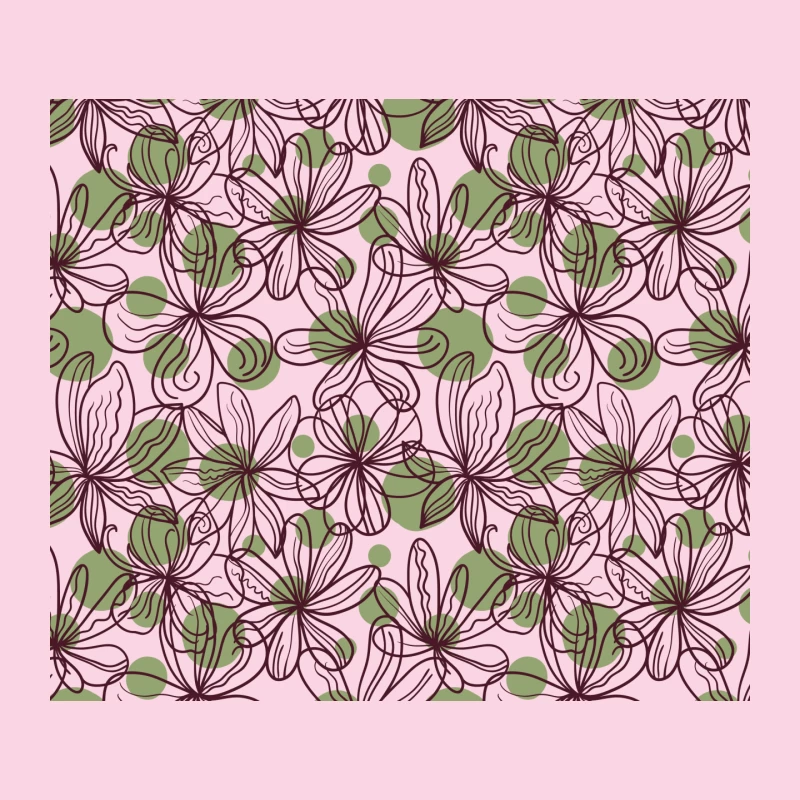 Elegant Floral Whimsy – Botanical Pattern Mouse Pad