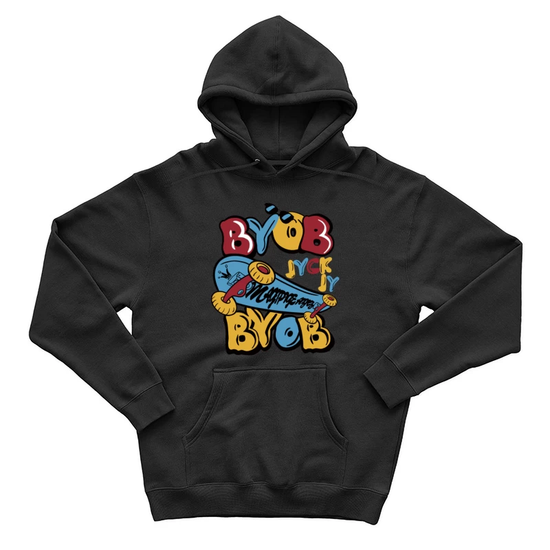 Bunte Skateboard-Kunst mit Graffiti Herren Pullover Hoodie