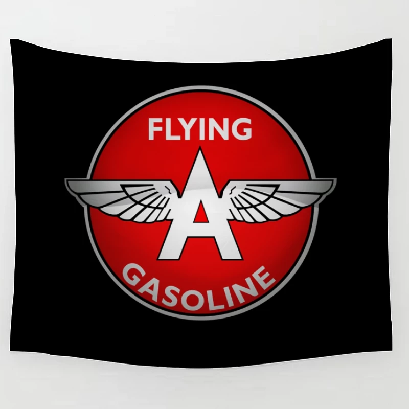 Vintage Flying A Gasoline Aviation Logo Tapestry