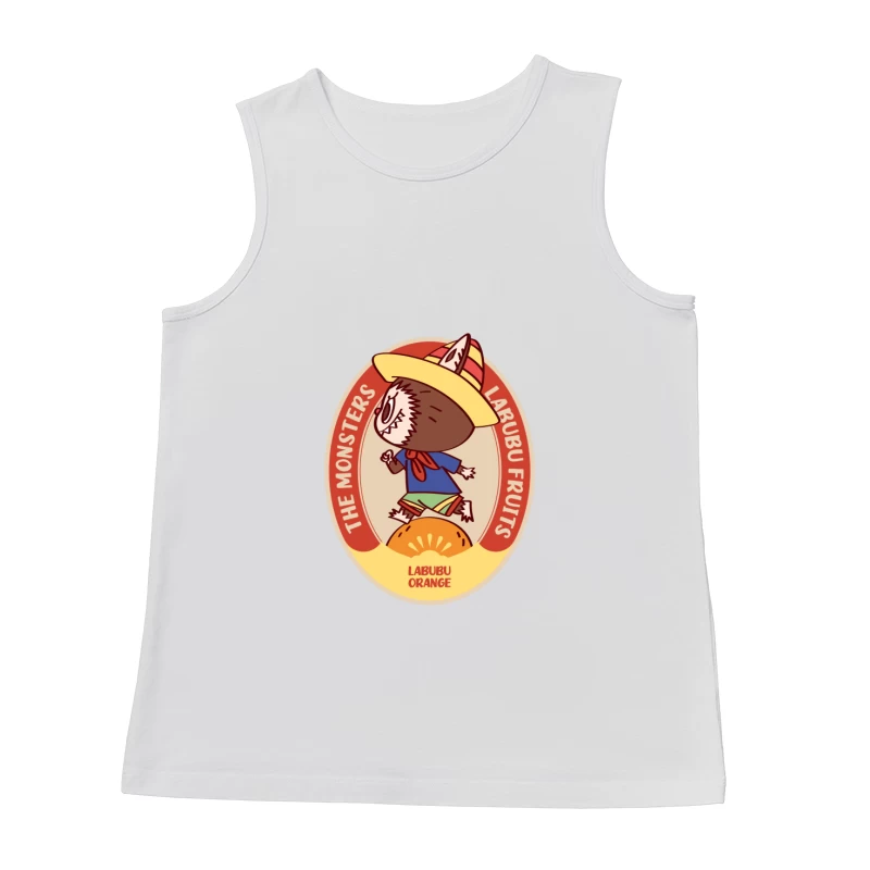 Labubu Orange Aufkleber Herren Tanktops