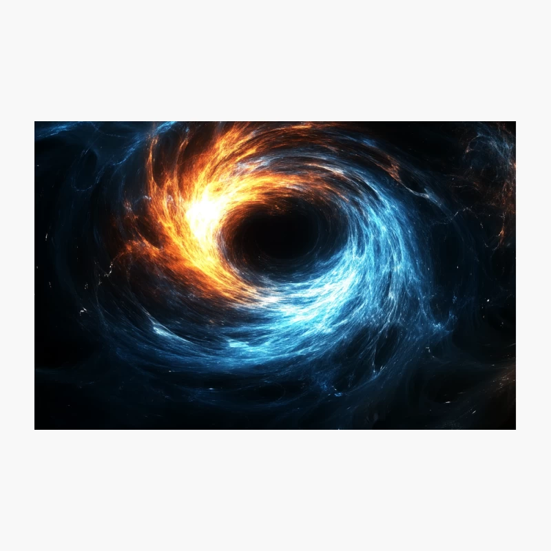 Cosmic Vortex: The Swirling Energy of a Celestial Black Hole Travel Mug