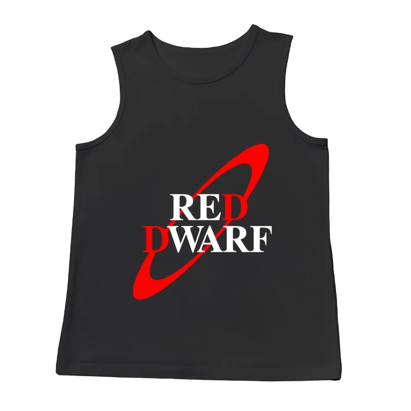 Red Dwarf Science Fiction TV Series Logo Male Tank Top