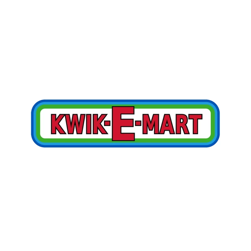 Kwik-E-Mart: Iconic Convenience Store Logo from The Simpsons Tapestry