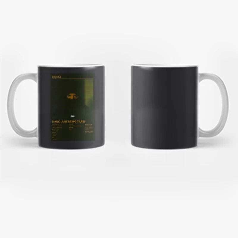 Drake's Dark Lane Demo Tapes: Mysterious Hip-Hop Album Cover Coffee Mug