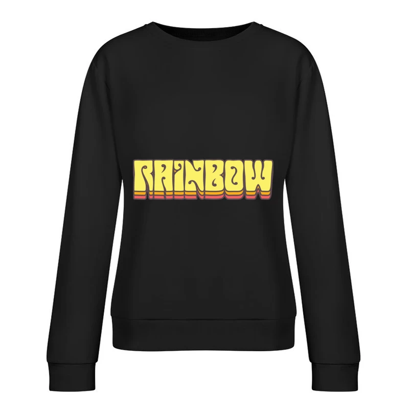 Buntes Retro-Design Damen Pullover Sweatshirt