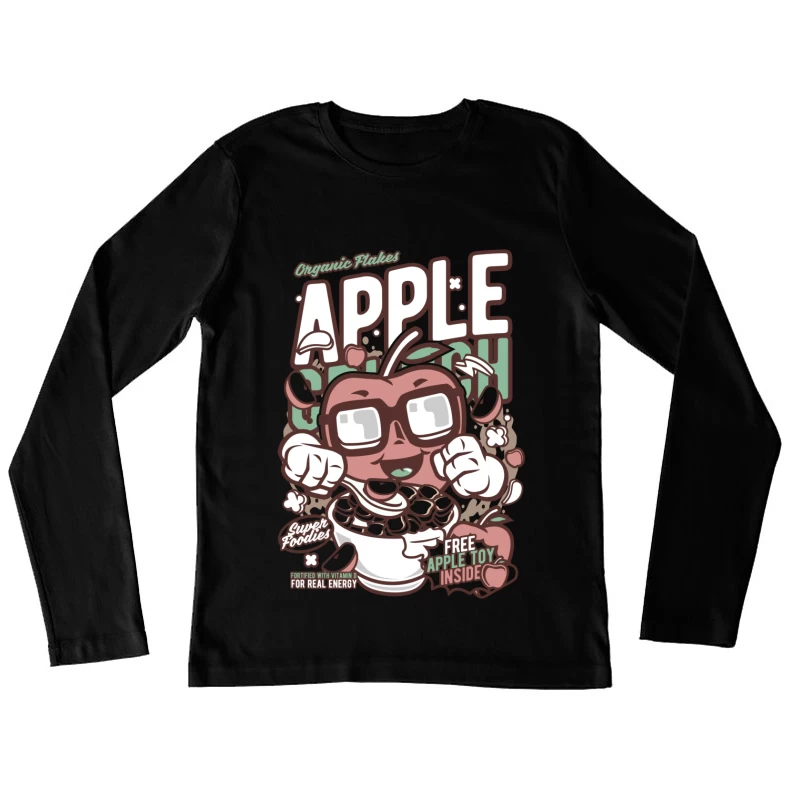 Céréales Pomme Croquante avec Jouet Gratuit Femme Manches Longues T-Shirt