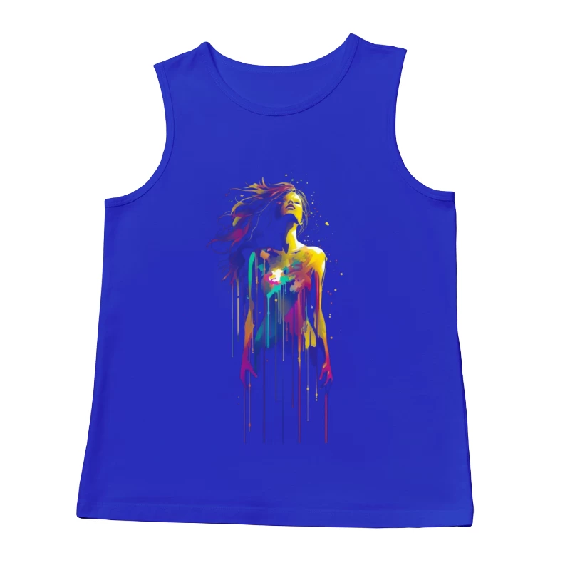 Colorful Abstract Woman Male Tank Top