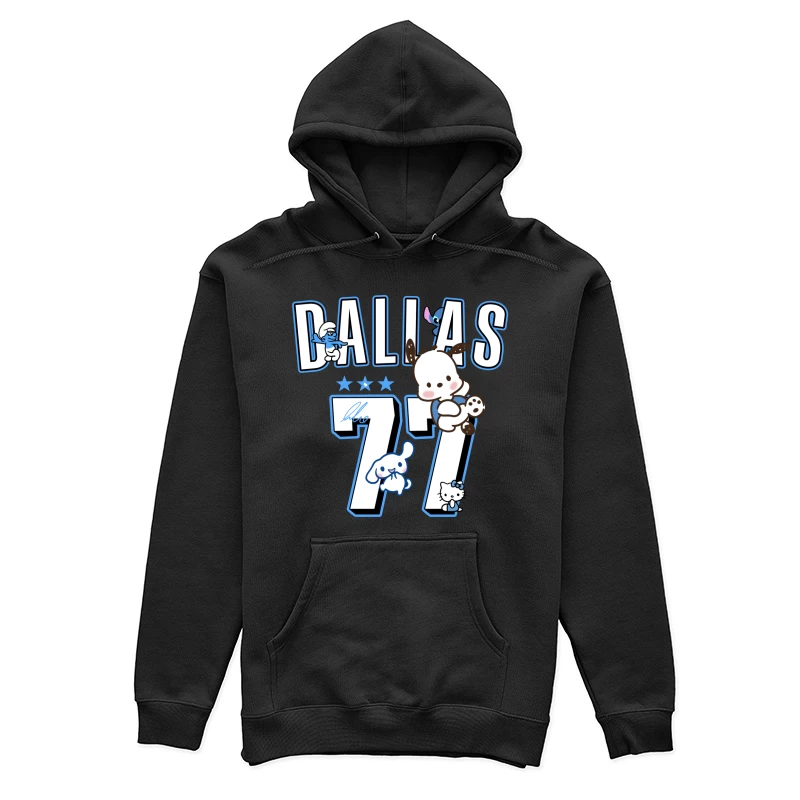 Lustige Zeichentrickfiguren mit Dallas-Thema Damen Pullover Hoodie