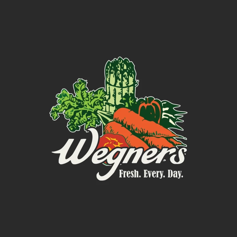 Wegner's Fresh Daily Vegetable Market Logo Baseball Cap