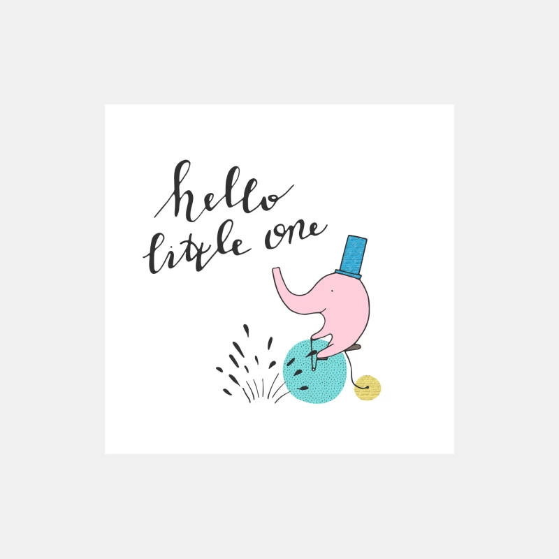 Illustration d'un éléphant avec chapeau et message Homme Débardeur