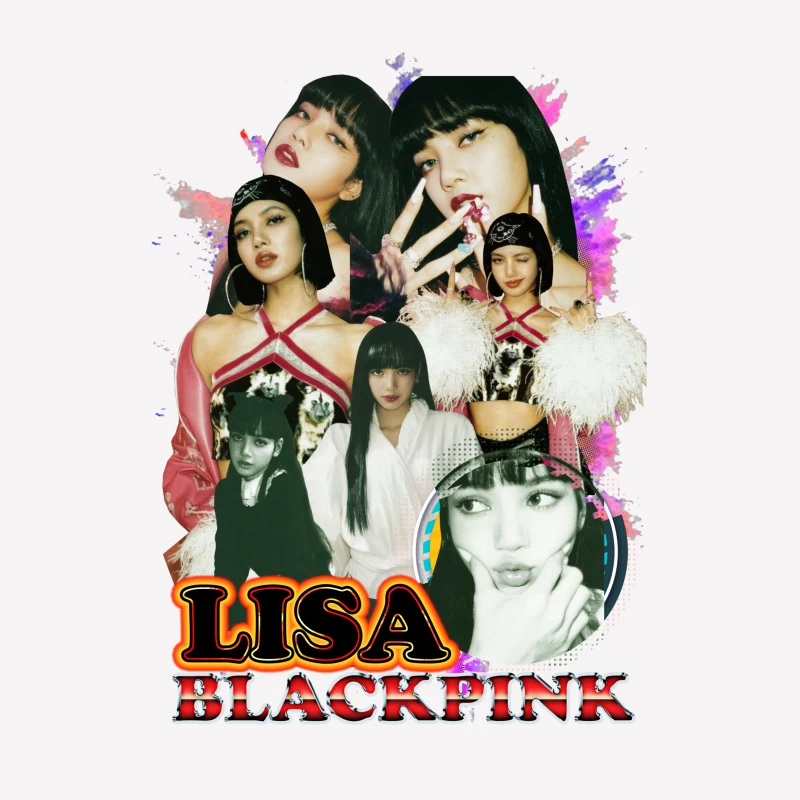 Collage of Lisa from BLACKPINK Female T-Shirt