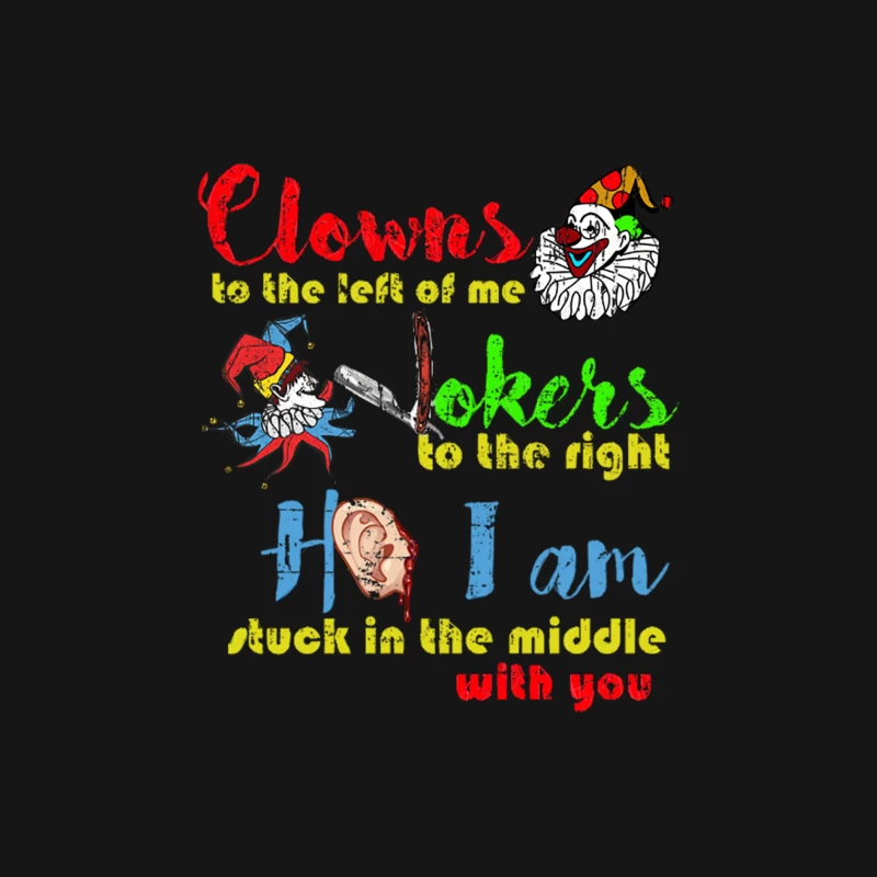 Stuck in the Middle with You distressed Female Long Sleeve T-Shirt