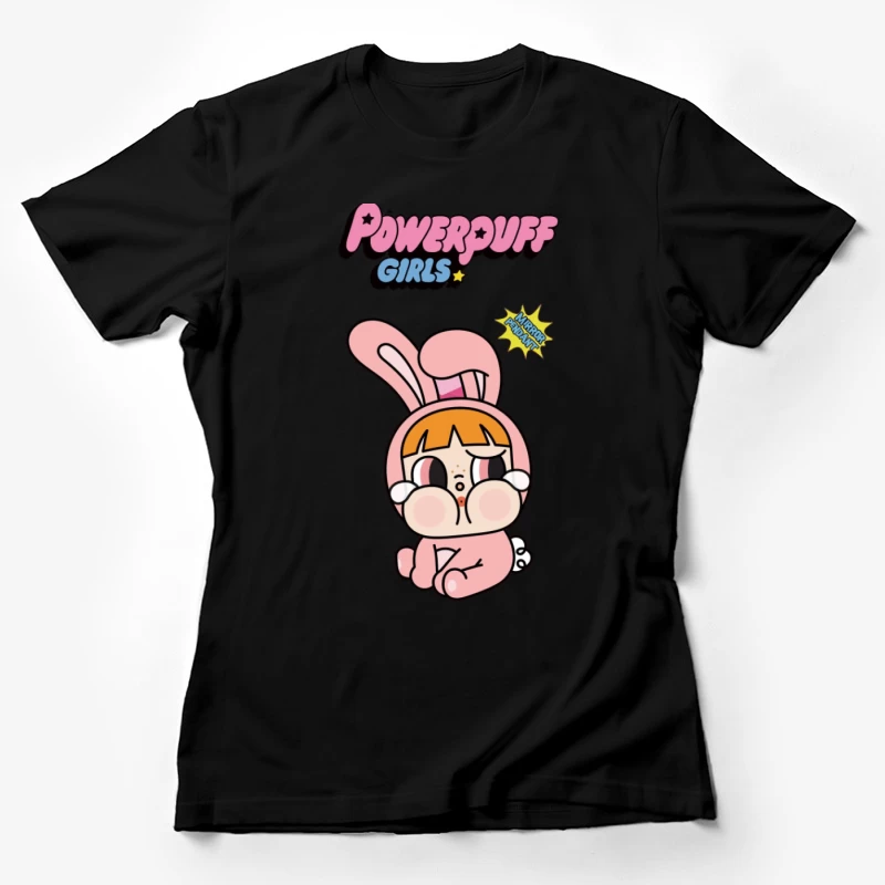 Süßes Häschen Powerpuff Mädchen Damen T-Shirt