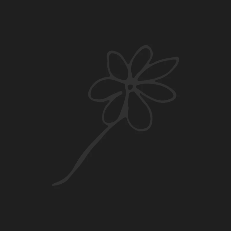 Esquisse de fleur minimaliste Homme Débardeur