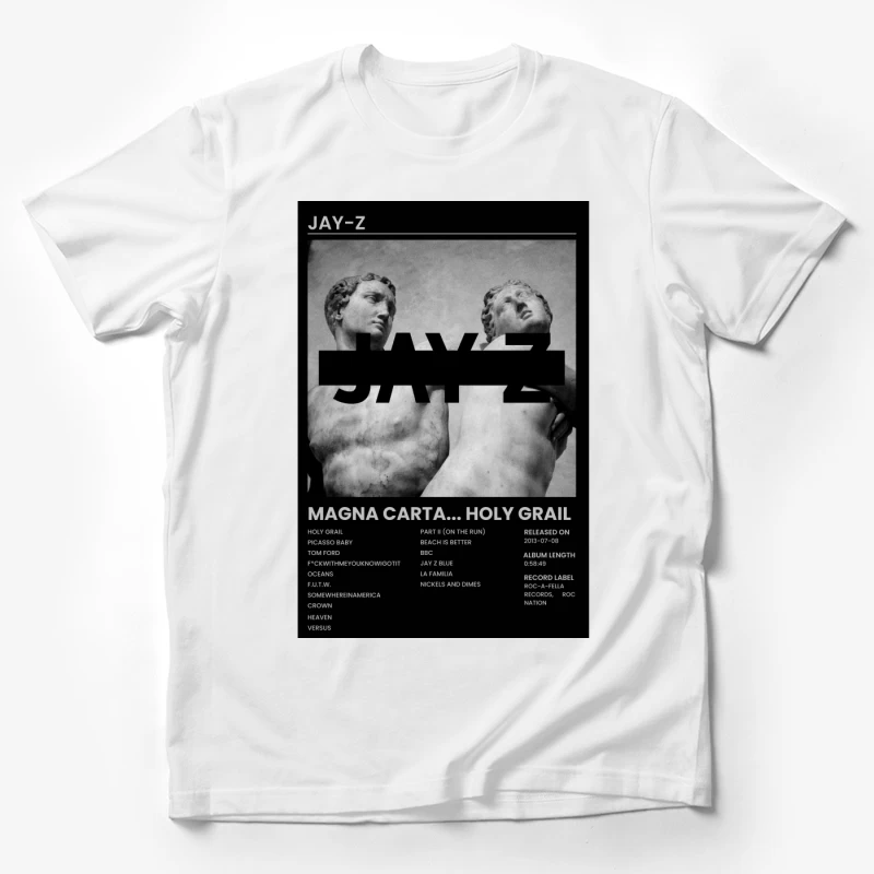 Jay-Z's Magna Carta Holy Grail: Classical Art Meets Hip-Hop Male T-Shirt