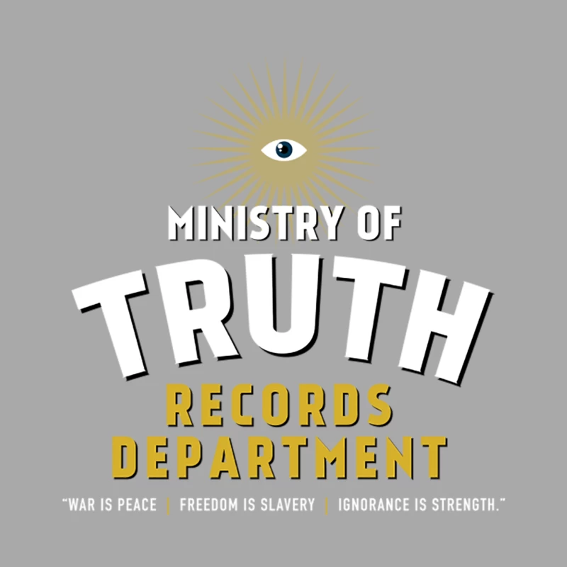 Ministry of Truth Records Department Male Pullover Hoodie