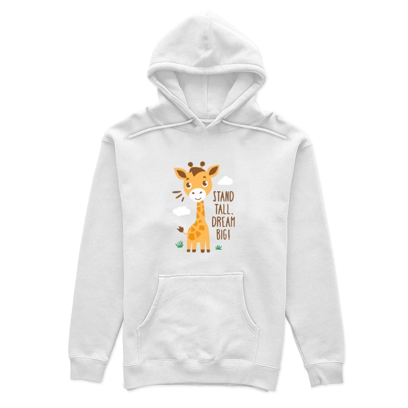 Steh hoch, träume groß mit einer niedlichen Giraffe Damen Pullover Hoodie